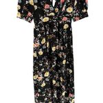 FRNCH  The Amaria Floral Dress in Black Floral size Small Short Puff Sleeves NWT Photo 3