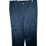 Boston Proper NWOT Black Wide Leg High Rise Pants Trousers Womens sz 12 Photo 0