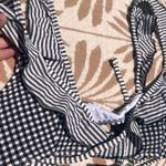 American Eagle NWOT ARIE PLAID RUFFLE BATHING SUIT TOP Photo 1