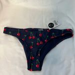 BIKINI bottom cherry print size L JUNIOR Blue Photo 3