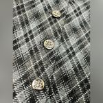Leslie Fay  vintage gray plaid button down blazer size 10 Photo 3