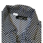 a.n.a  New Approach Women Size Medium Black White Shirt Button Up Sheer (5-246) Photo 2