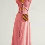 Free People  String of Hearts Maxi Dress in Empress Rock (Deep Rose Pink) Photo 0