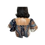 American Vintage Vintage Royal Native crop off or on the shoulder crop print top size small Photo 6