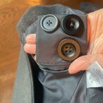 Croft & Barrow fully lined gray Peacoat with faux leather trim Photo 13