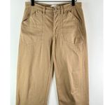 Frame  Women Pants Khaki Utility Baggy Relaxed Fit Straight Leg High Rise Size 27 Photo 4