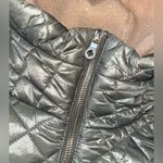 Kate Spade Quilted Hooded Sherpa Trim Coat sz L Photo 4