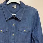 Anne Klein Size Medium Chambray Top Photo 2