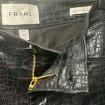 Frame #322  Vegan Snake Skin Straight Cut Jeans Photo 7