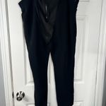 Balmain Sz 46 Pierre Black Ankle Pants With Lace Sides Photo 6