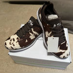 APL  Women's Iconic Phantom Sneakers - Deep Brown and White Photo 0