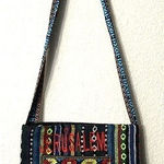 Handmade Boho Jerusalem Embroidered Crossbody Bag Fringe Beads Souvenir Cultural Photo 0