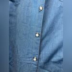 Zeagoo Woman’s Blue Denim Snap Button Up Western Shirt. (229) Photo 4