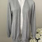 Verve Ami  Women’s Silver Open Front Cardigan Size L Photo 0
