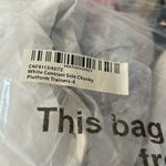 Pretty Little Thing White Chunky Platform Sneakers NWT Size US 6 Contrast Sole Photo 2