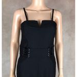Material Girl  Bustier Black Fitted Jumpsuit NWT LARGE Photo 2