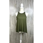 Free People Women's Dark Green Ribbed Racerback Tank Top Size S/P Photo 1