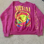 Urban Outfitters Pink Oversized Nirvana Sweatshirt Photo 0