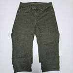 American Eagle  Green 90s Straight Leg Corduroy Jeans Size 4 Long Photo 1