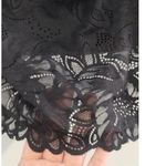 Aerie Holiday Best Lace Longline Bralette Black XXL Photo 8