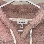 Hurley  X Cozy Pink Sherpa Hoodie Sweater pullover, size Medium Photo 2