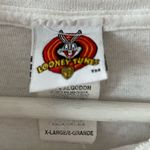 Looney Tunes  Vintage‎ 90's Unisex XL Tweety Embroidered Centered Crew Neck Tee Photo 4