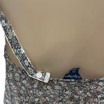 American Eagle  Womens Semi Sheer Sleeveless Top Size S Floral Print & Lace Photo 5