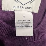 st. john's bay  Sweater Women’s Size Small Long Sleeve Pullover Crewneck Purple Photo 3