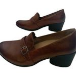 Dansko Rosalie Burnished Calf Block Heel Loafer Chestnut Women's US 11.5/EU 42 Photo 0