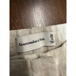 Abercrombie & Fitch A&F Linen Blend Pant Women 25 / 0 Neutral Lagenlook Beachy Photo 1