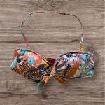 The Bikini Lab  Tropical Oasis Bandeau Bikini Top size L floral Photo 2