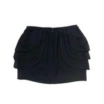 BCBGeneration Black Tiered Layered Tulip Design Mini Skirt Sz 10 Women Photo 2