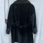 Vintage Faux‎ Fur Coat Black Photo 4