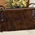 Sergio’s Collection cow hide fur leather western ranch brown crossbody Photo 0