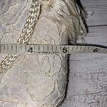 La Regale LTD vintage lace clutch w/nylon chord strap & fringe tassle white Photo 10