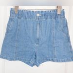 Madewell Denim Pul-On Paperbag Shorts in Bunten Wash size 26 Photo 0