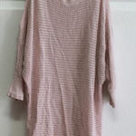 EXPRESS Cold Shoulder Knit Top Dolman Sleeve Pink Sweater XS Photo 0