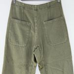 Free People We the Osaka Mid-Rise Barrel Texturized Olive Green Jeans 26 Photo 9