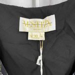 Mestiza Black Multicolored Metallic Silk Ruffled Wrap Party Dress Size 10 New Photo 8