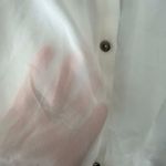 Mimi Chica White Crochet Lace Sleeveless Button Up Blouse Cottagecore Size L Photo 2