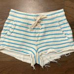 Lou & grey Blue Striped Terrycloth Shorts - Size XXS Photo 0