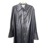 NANUSHKA Vegan Leather Tie Front Maxi Dress Black Sz Small Photo 5