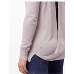 Lululemon Back To Balance Sweater Size 2 Purple Open Back Cashmere Athleisure Photo 8