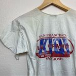 Vintage 1988 Double Bull White Distressed Razathon Short Sleeve Tee Size M Photo 10