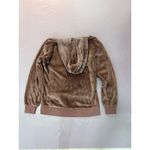 Colsie Women's Brown Faux Fur Hoodie Jacket XS Cozy Trendy Casual‎ Photo 4