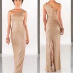Sorella Vita One Shoulder Sequin Maxi Dress Size 8 Photo 1