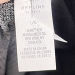 Aerie Offline by Ribbed Knit High Waist Leggings Grey Black Women's Size Large Photo 4