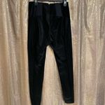 Guess  By Marciano High Waisted Myera Reflective Wet Look Black Pants Large Photo 1