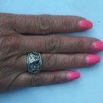 Beautiful Women's Sterling Silver Garnet Ring, Birthstone Jewelry, Size 6 Red Photo 1