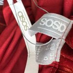 ASOS  Burnt Orange Velvet Midi Dress Size 0 Photo 5